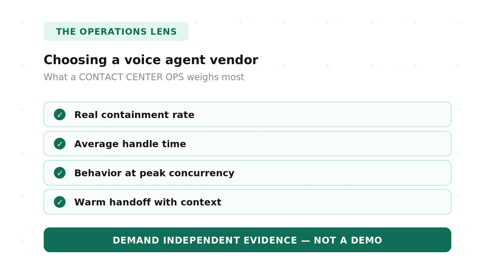 A Contact Center Manager's Guide to Voice Vendors