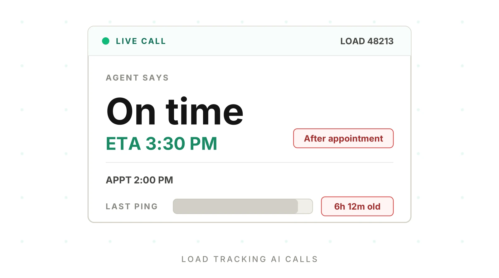 Load Tracking AI Calls: Testing What Shippers Hear