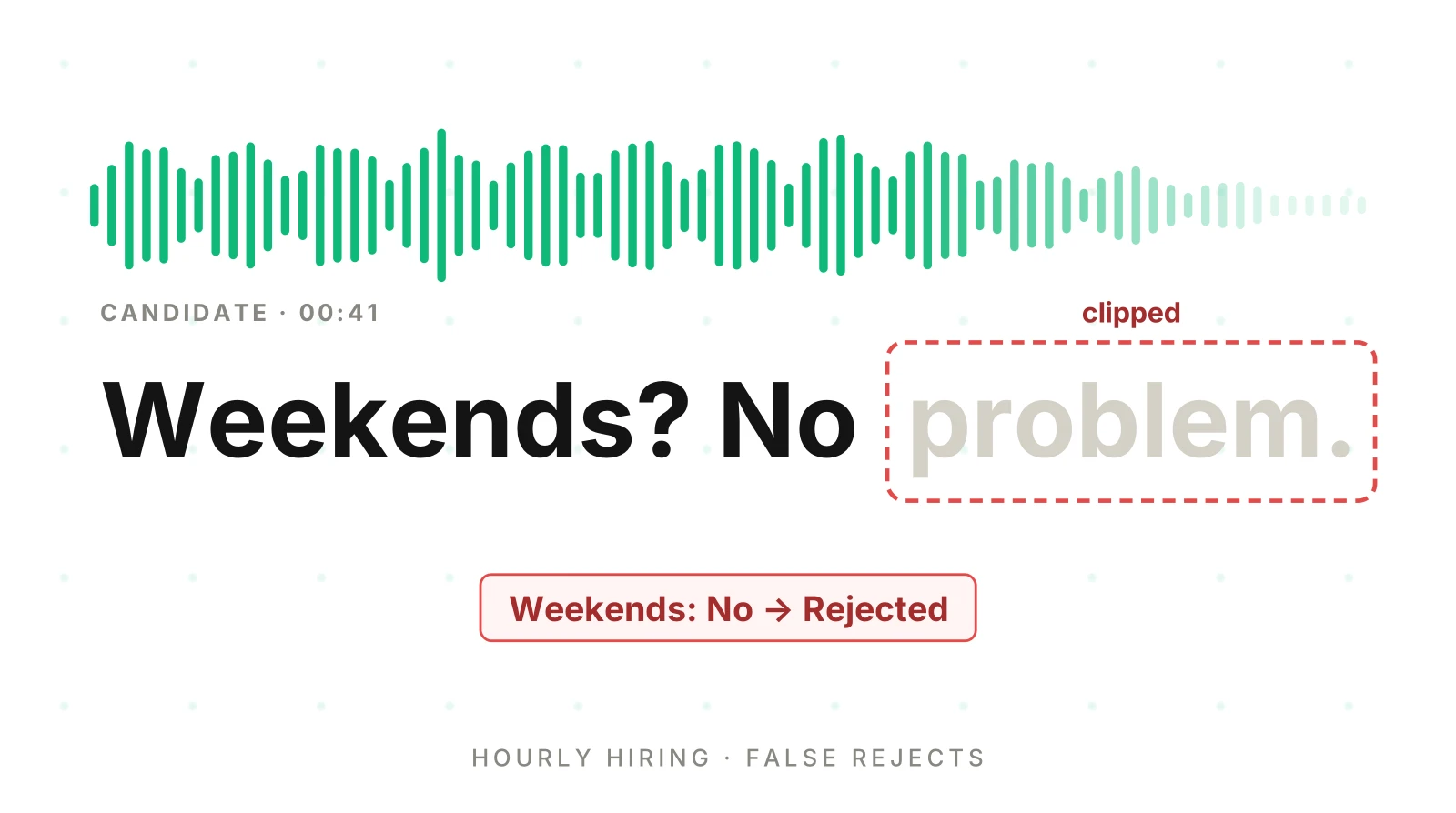 Is Your AI Phone Screener Rejecting Good Hourly Workers?