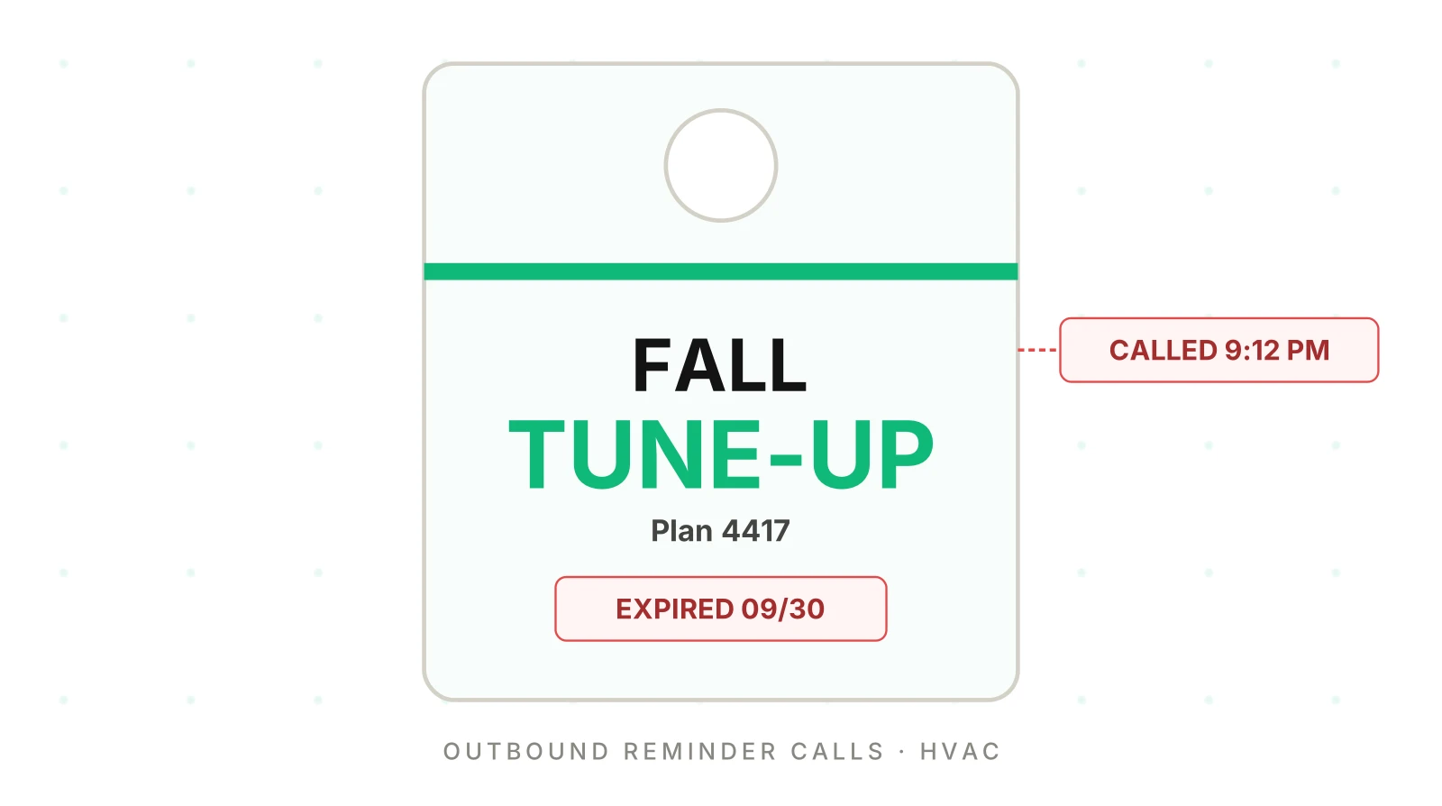 QA for HVAC Reminder Calls Before Peak Season