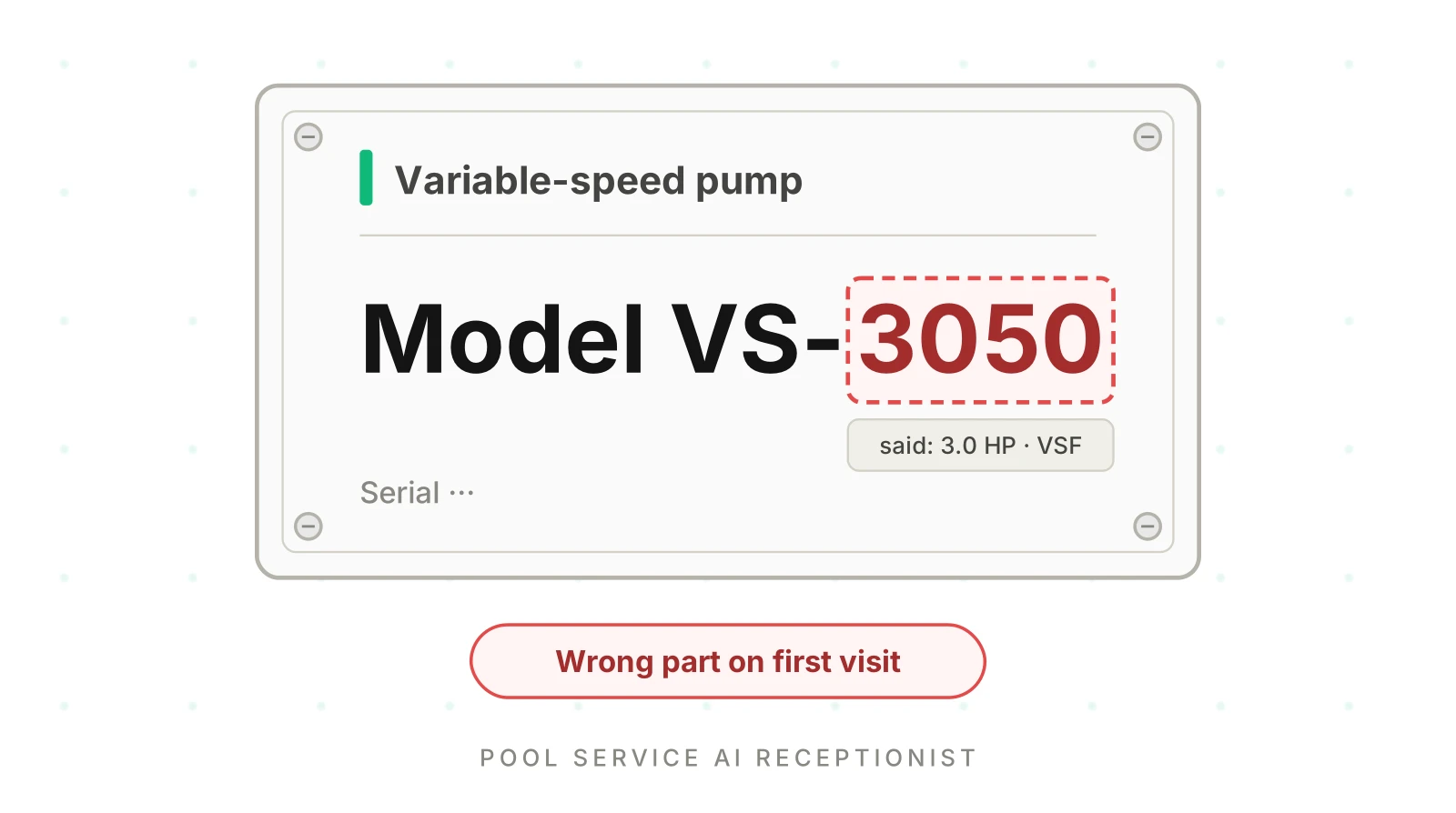 Is Your Pool Service AI Getting Equipment Names Right?