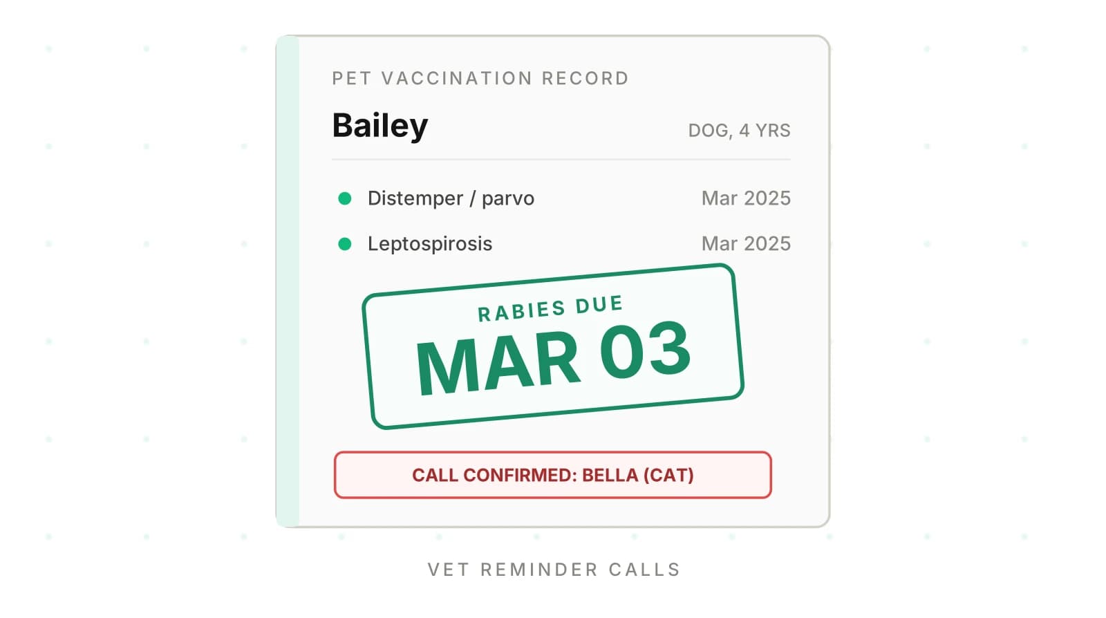 Vet Reminder Calls AI: Wrong Pet, Wrong Vaccine Errors